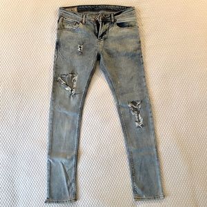 Zara Man Ripped Denim